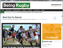 Tablet Screenshot of beingrugby.com